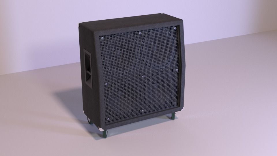 Speaker Cabinet 4x12 3D model_2