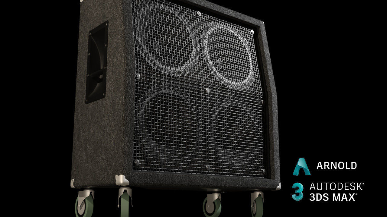 Speaker Cabinet 4x12 3D model_1