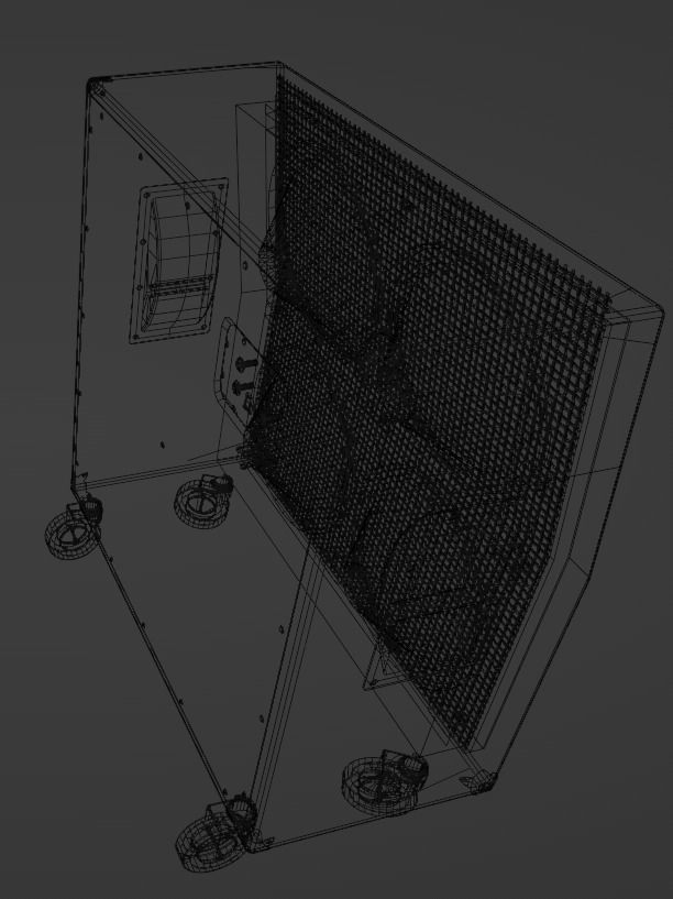 Speaker Cabinet 4x12 3D model_26