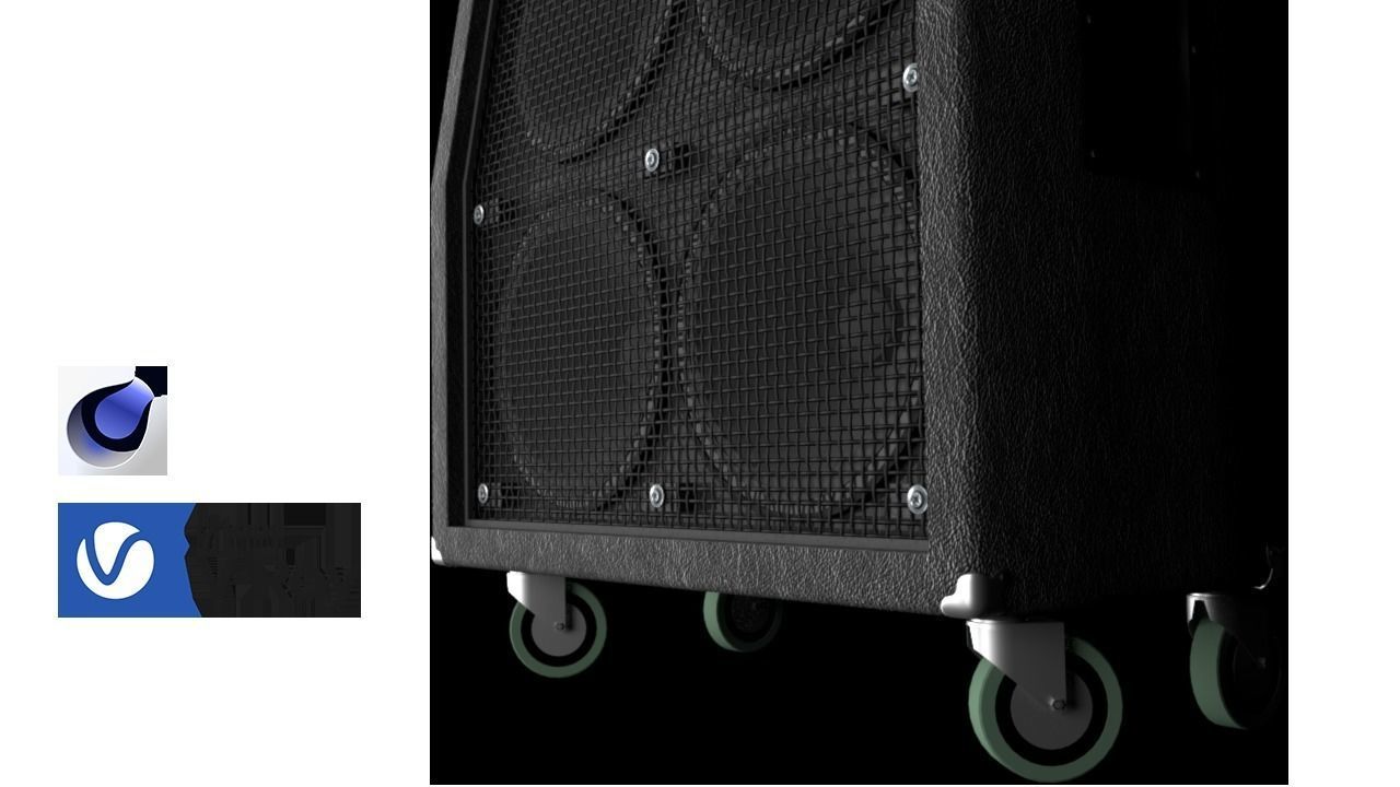 Speaker Cabinet 4x12 3D model_36