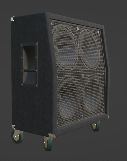 Speaker Cabinet 4x12 3D model_13