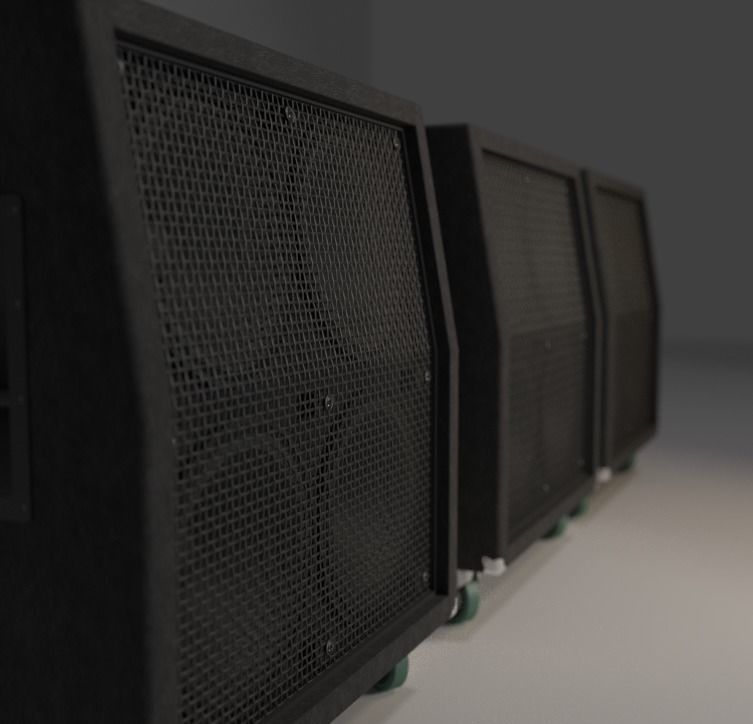 Speaker Cabinet 4x12 3D model_6