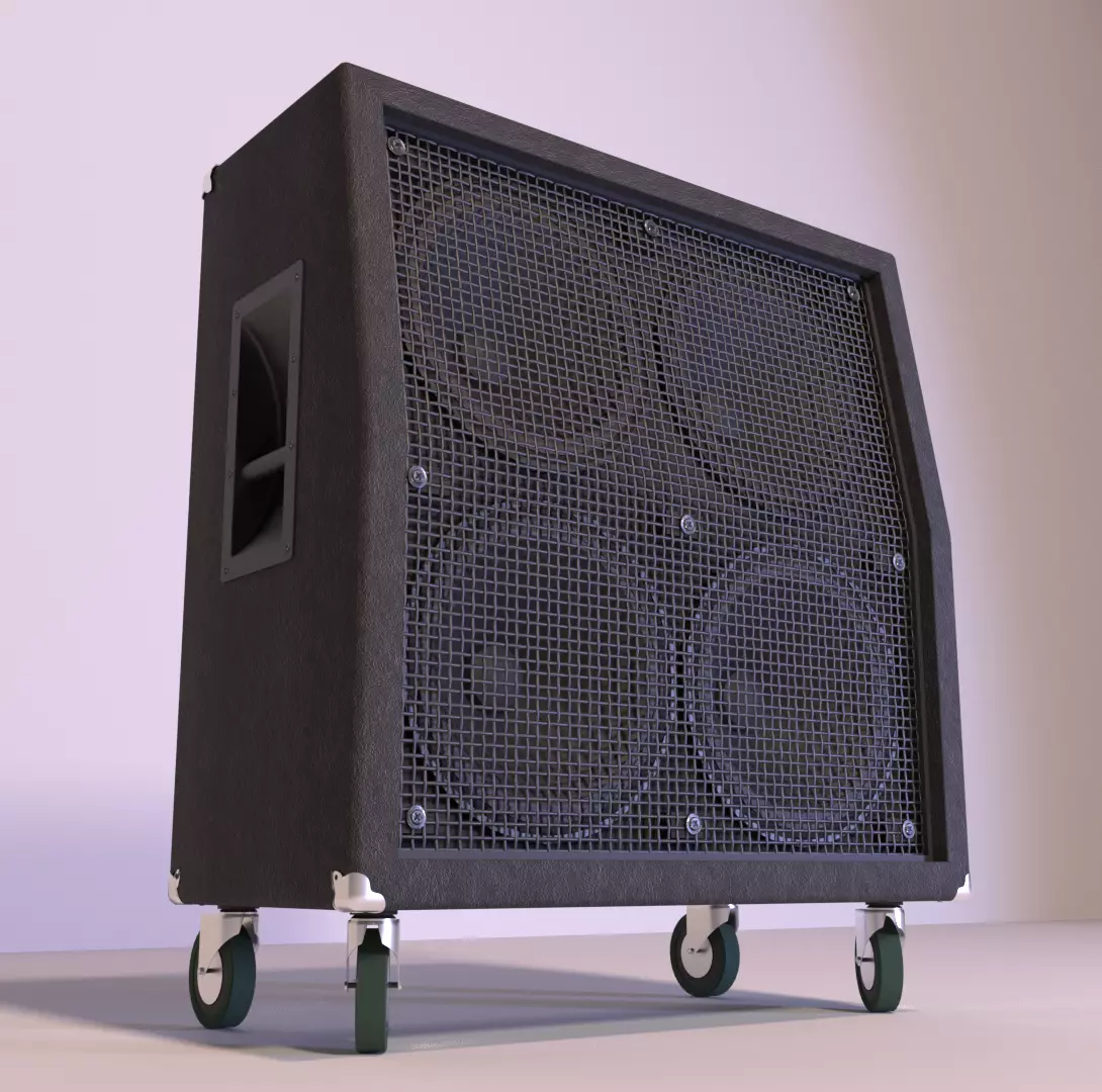 Speaker Cabinet 4x12 3D model_0