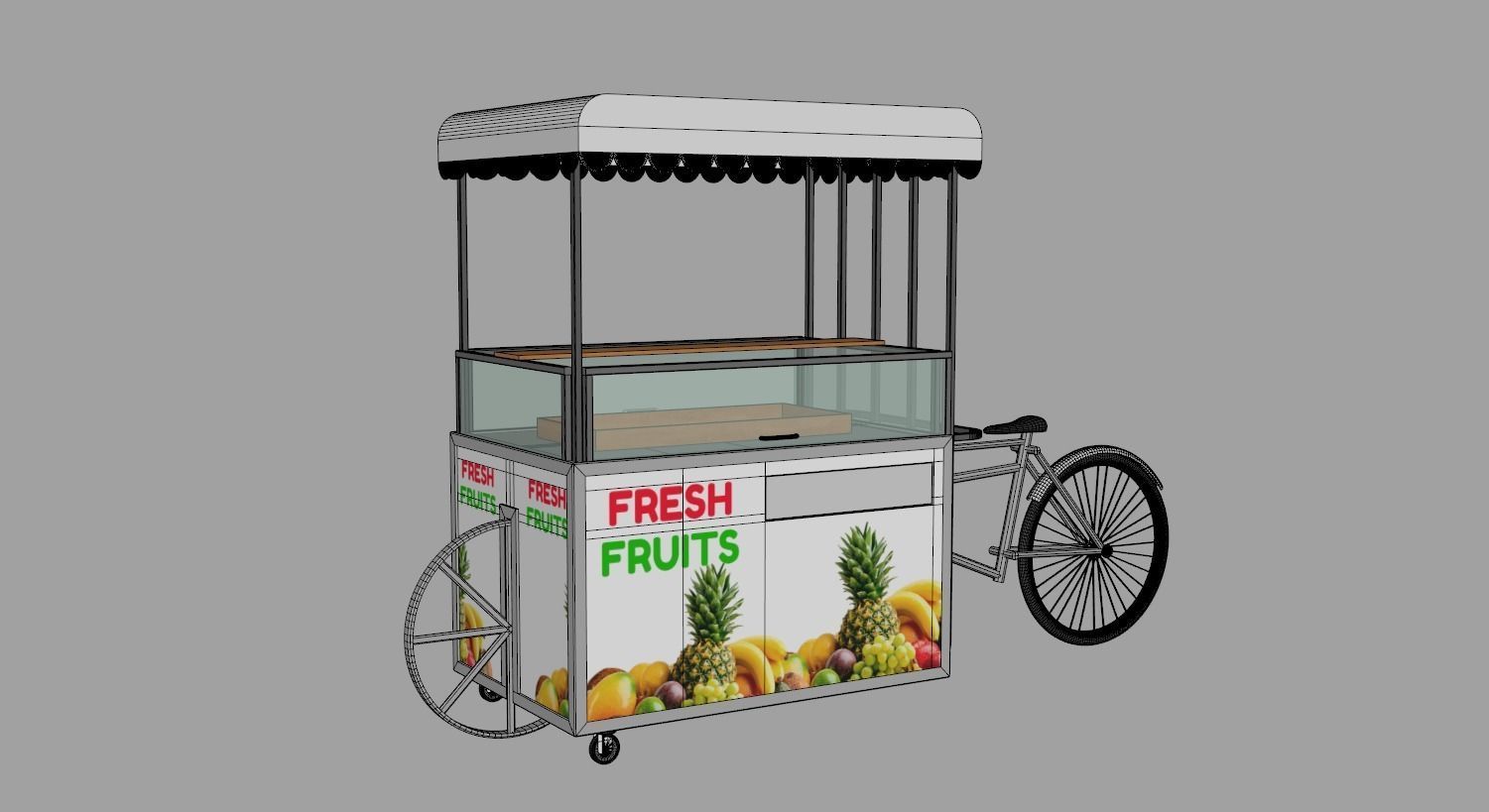 Food Stand - Cart 6 3D model_13