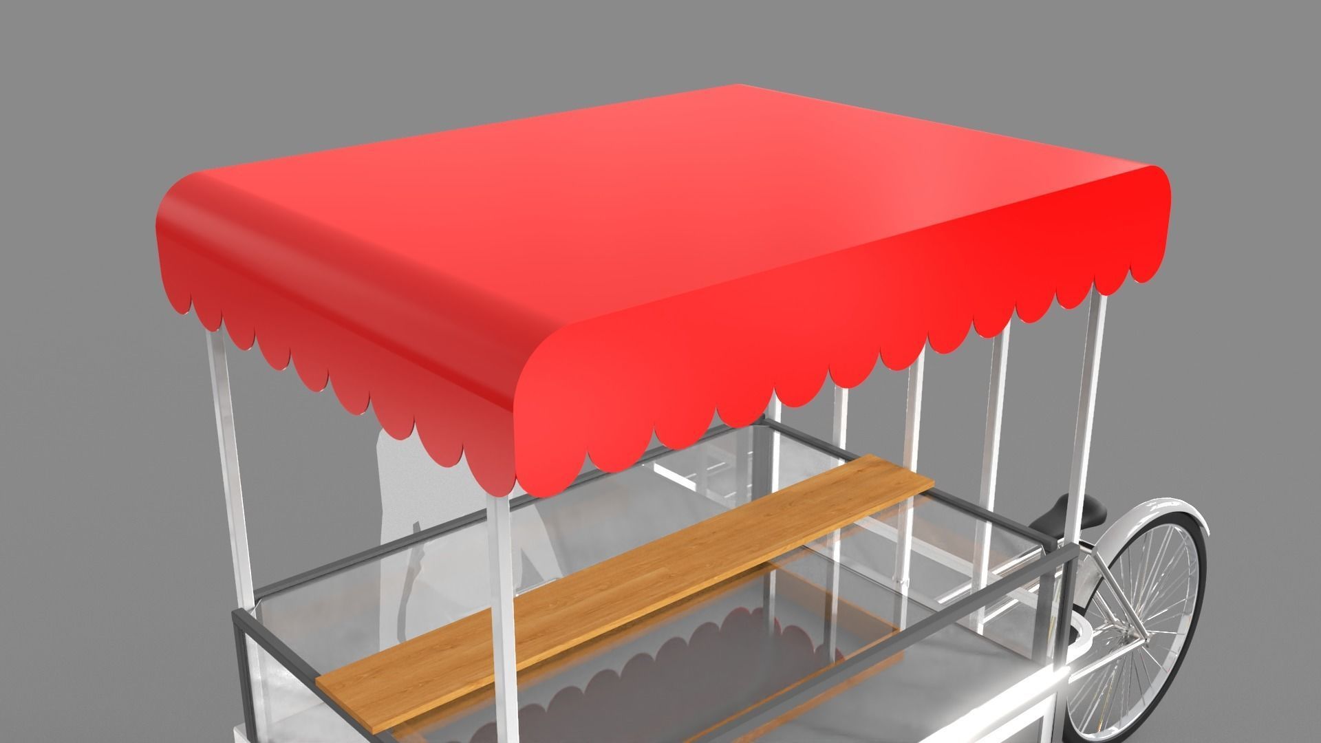 Food Stand - Cart 6 3D model_7