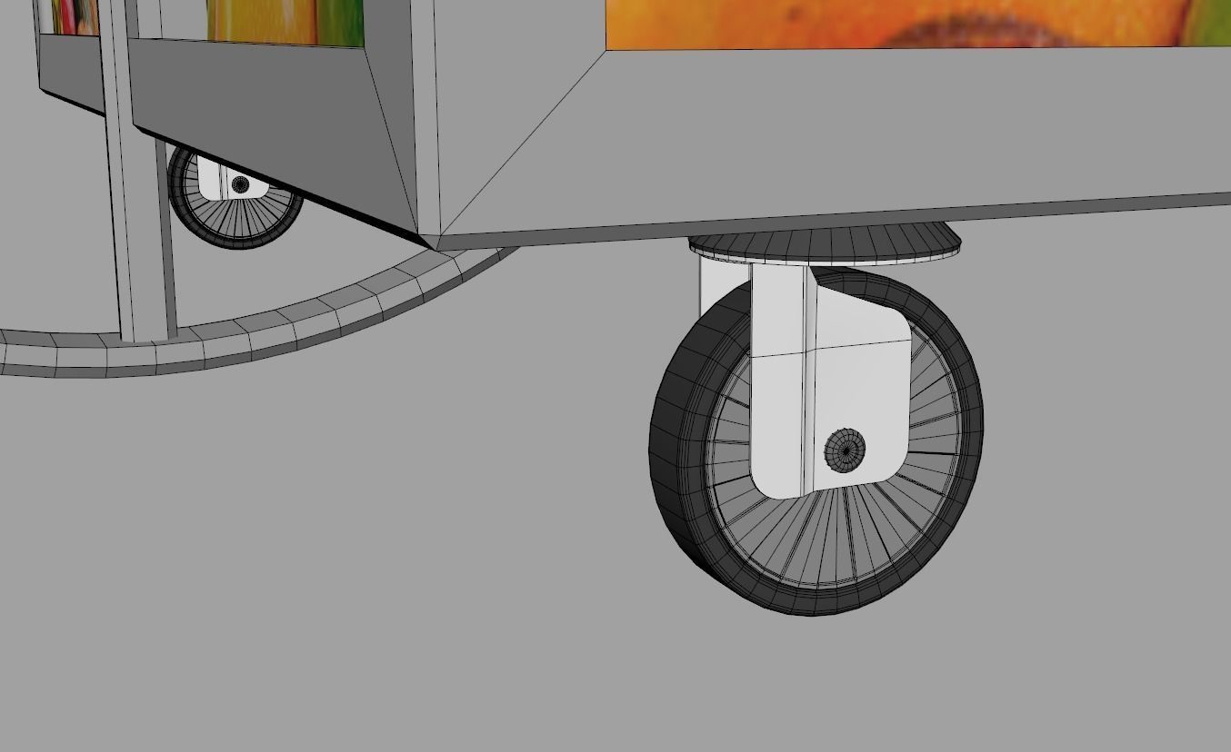 Food Stand - Cart 6 3D model_20