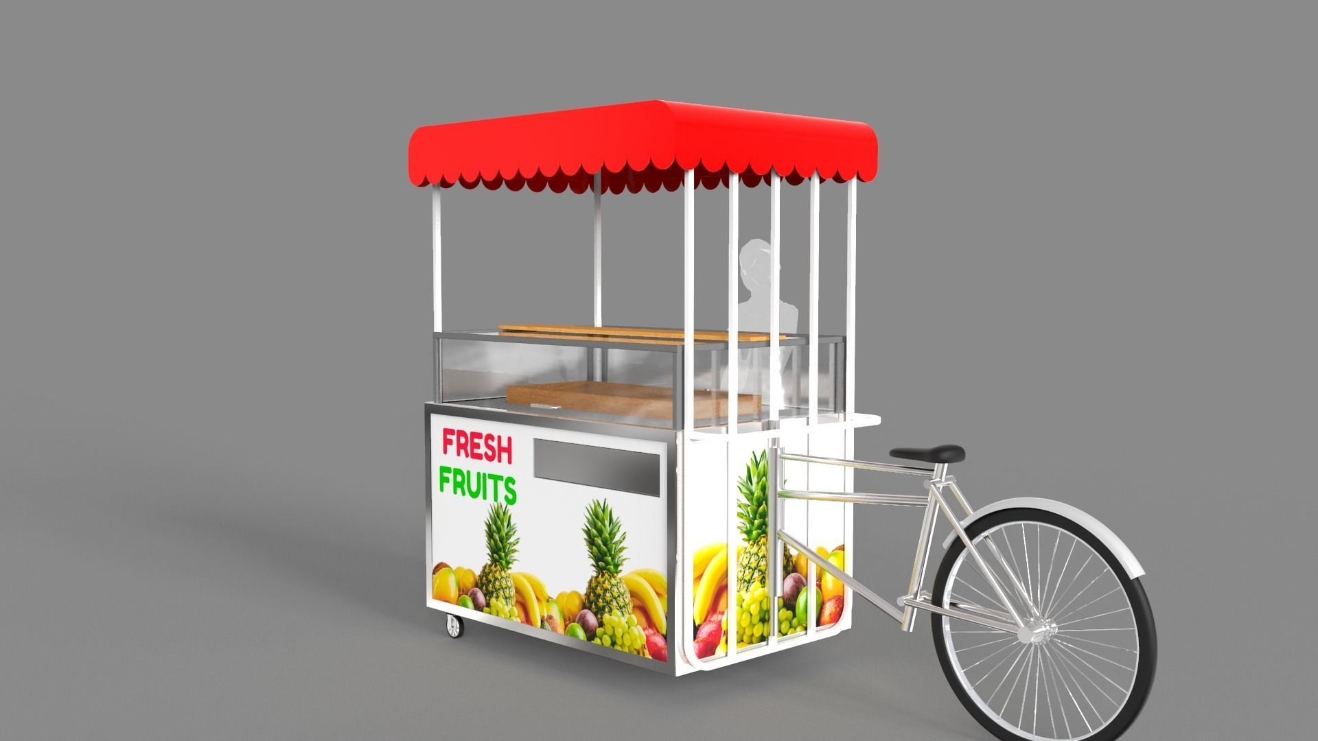 Food Stand - Cart 6 3D model_3