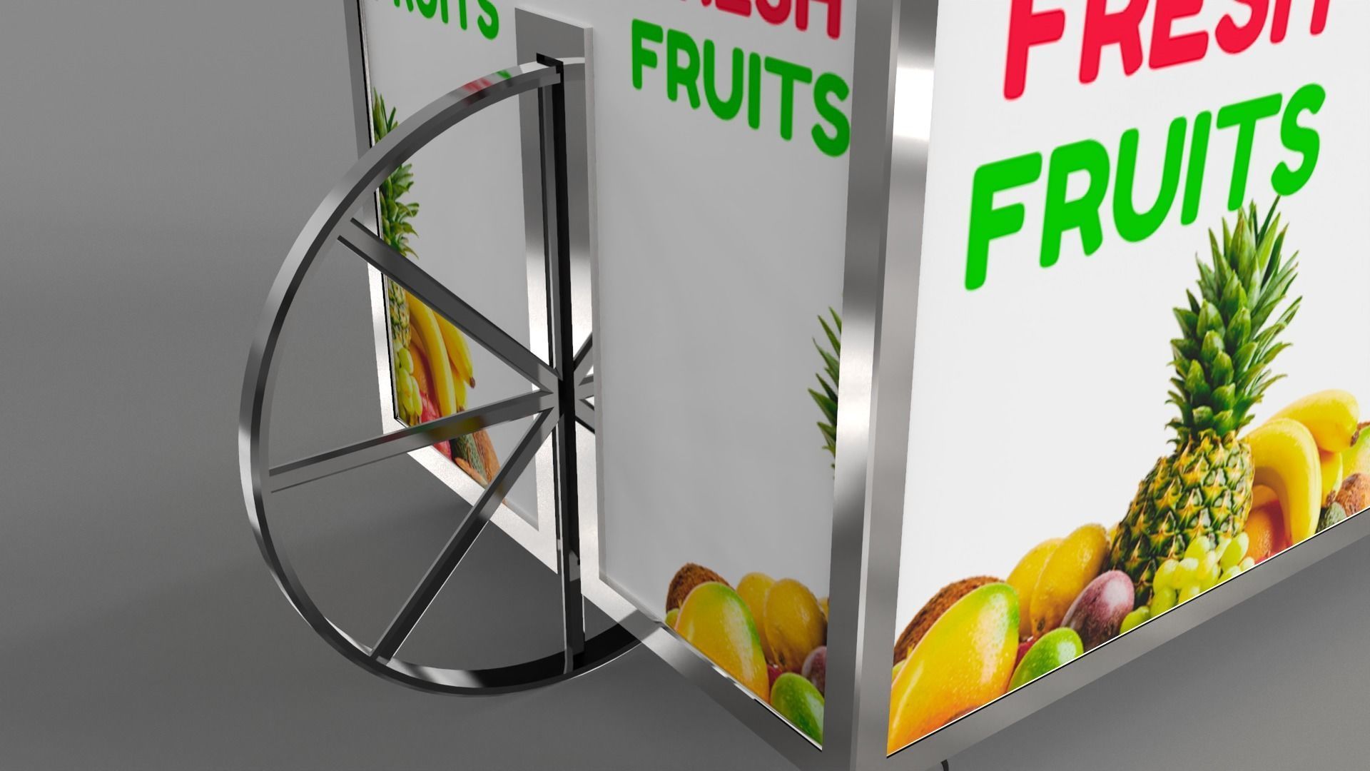 Food Stand - Cart 6 3D model_11