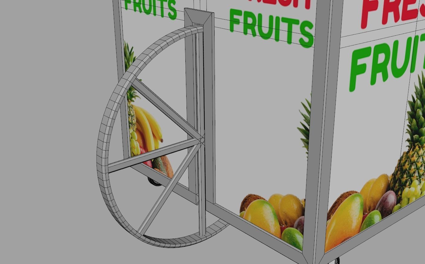 Food Stand - Cart 6 3D model_17