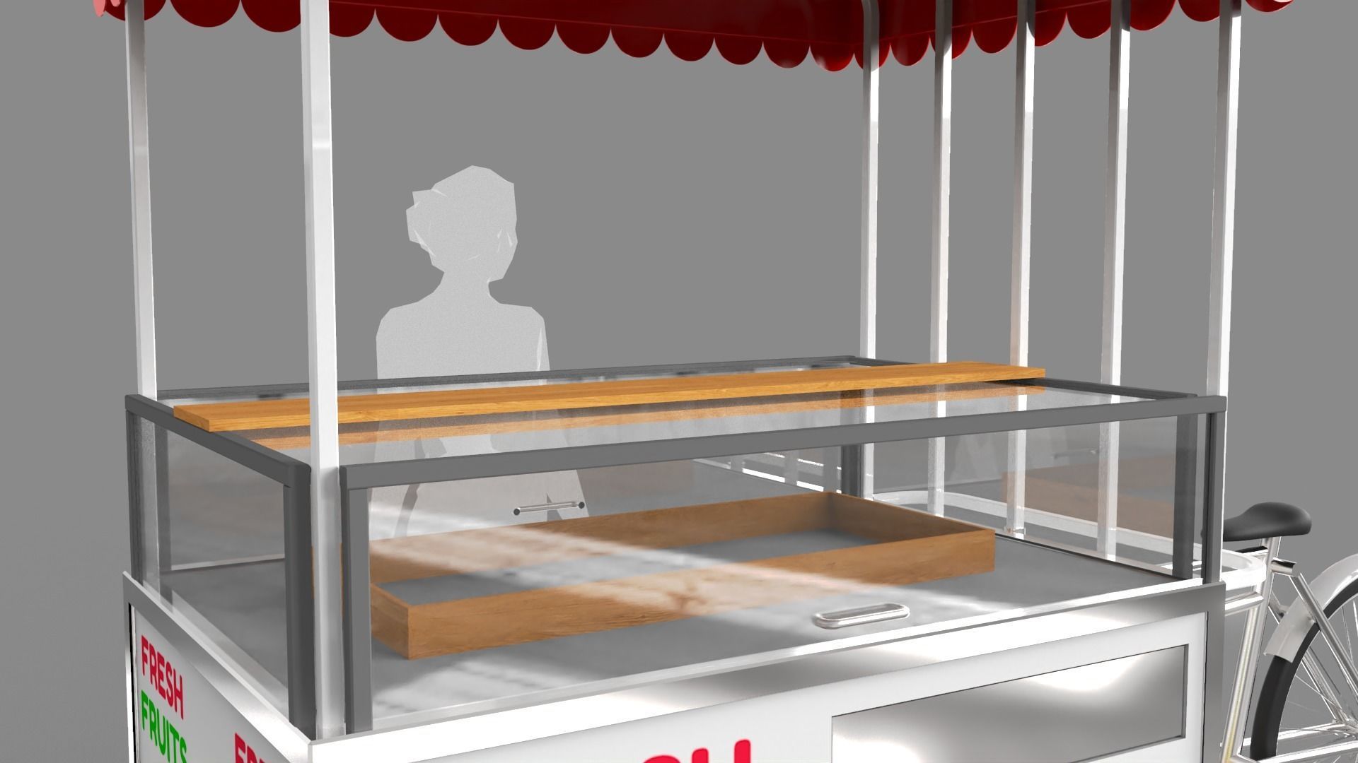 Food Stand - Cart 6 3D model_9