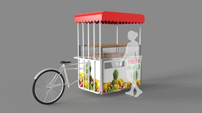 Food Stand - Cart 6 3D model 6