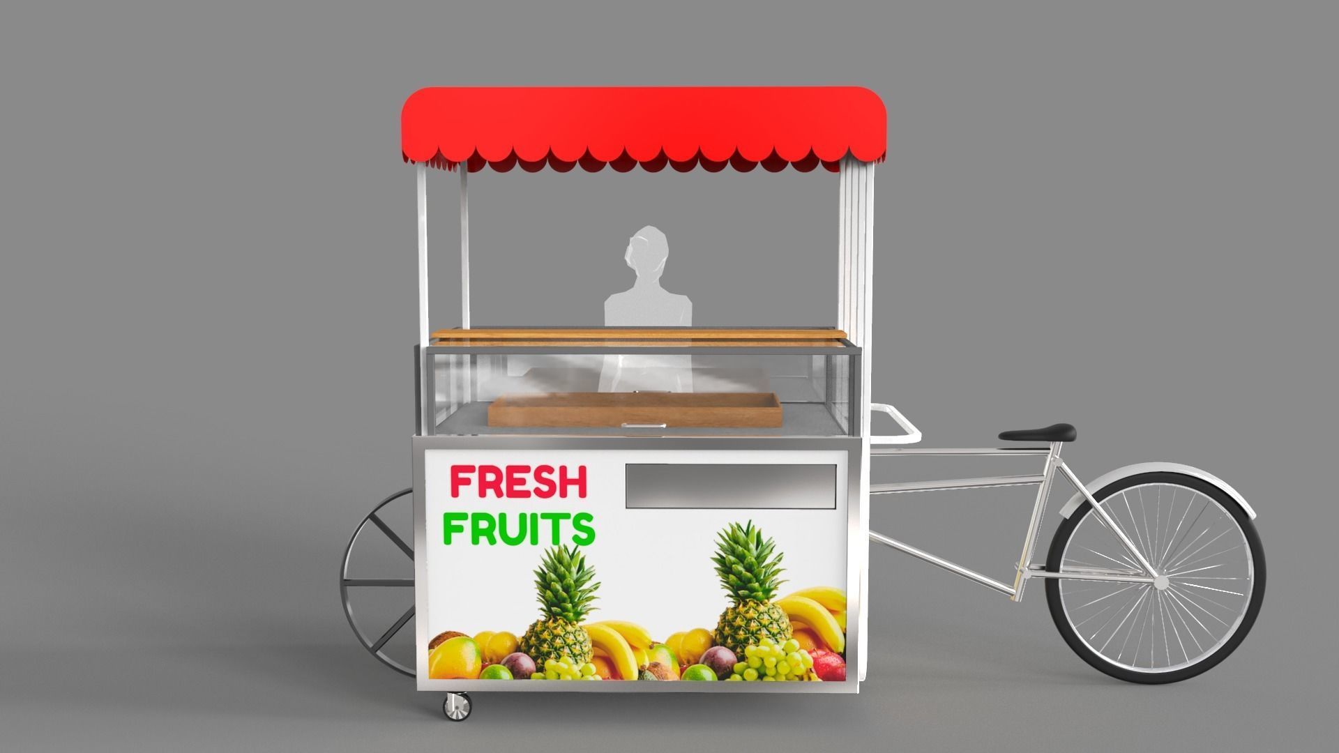 Food Stand - Cart 6 3D model_2