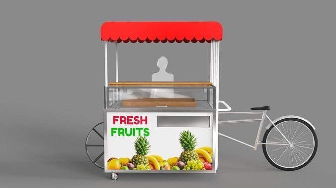 Food Stand - Cart 6 3D model 3