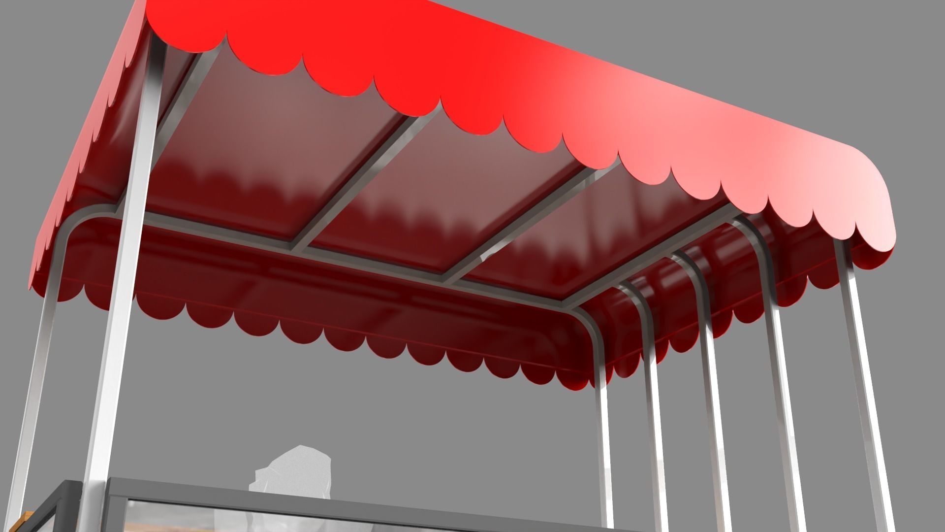 Food Stand - Cart 6 3D model_8