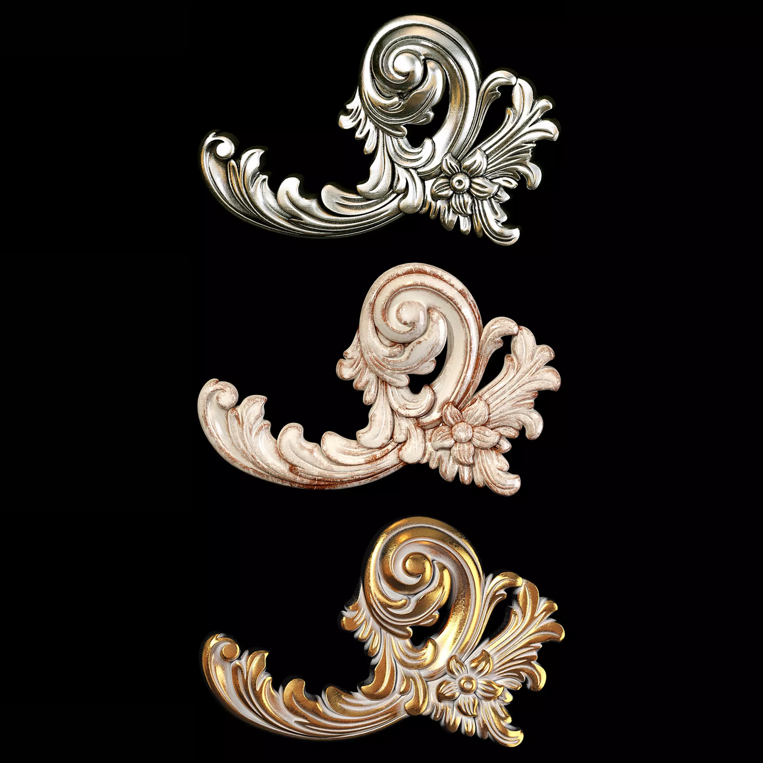 Classic carved 101 3D model