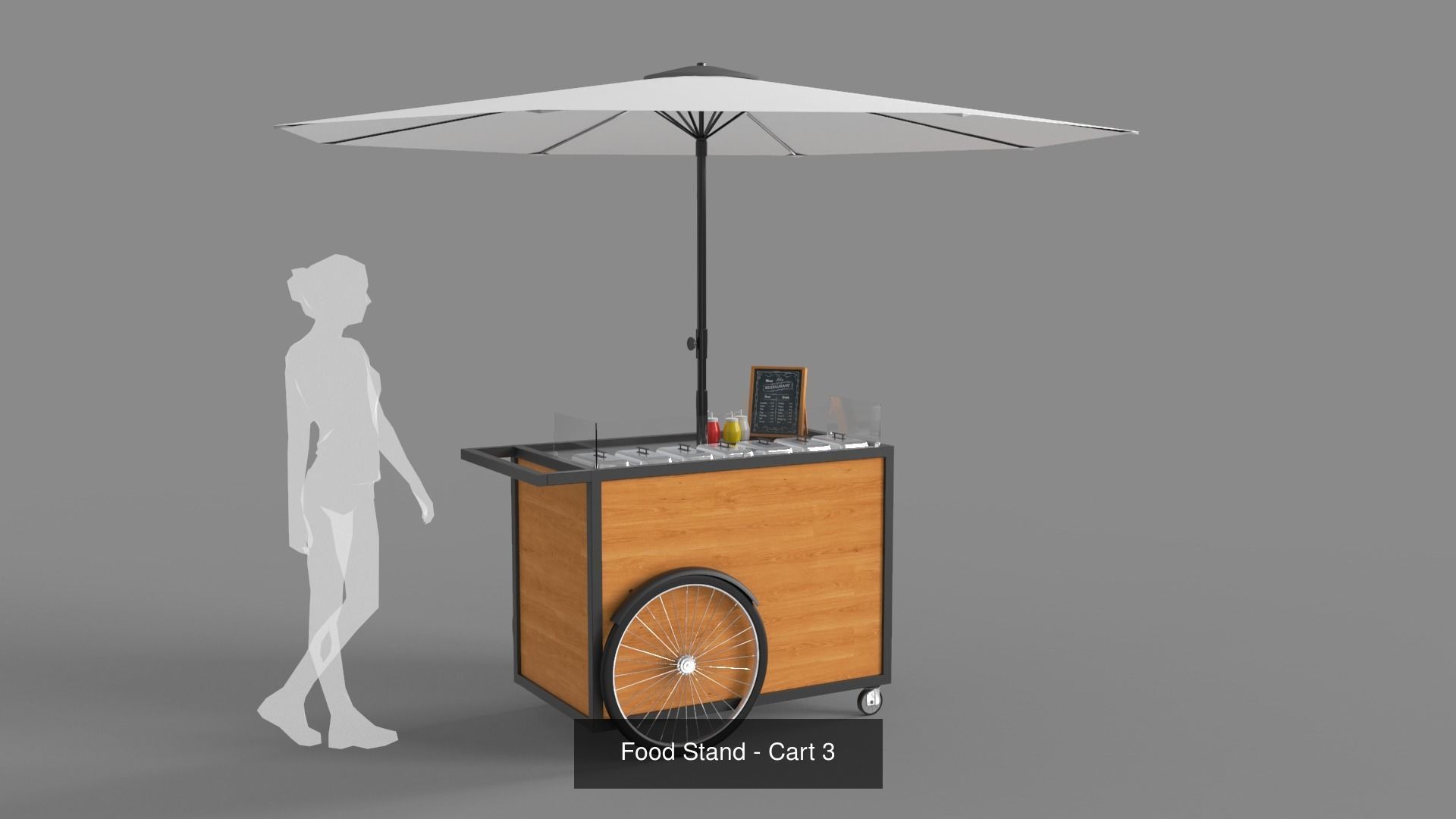 Food Stands - Carts 3D Model Collection_3