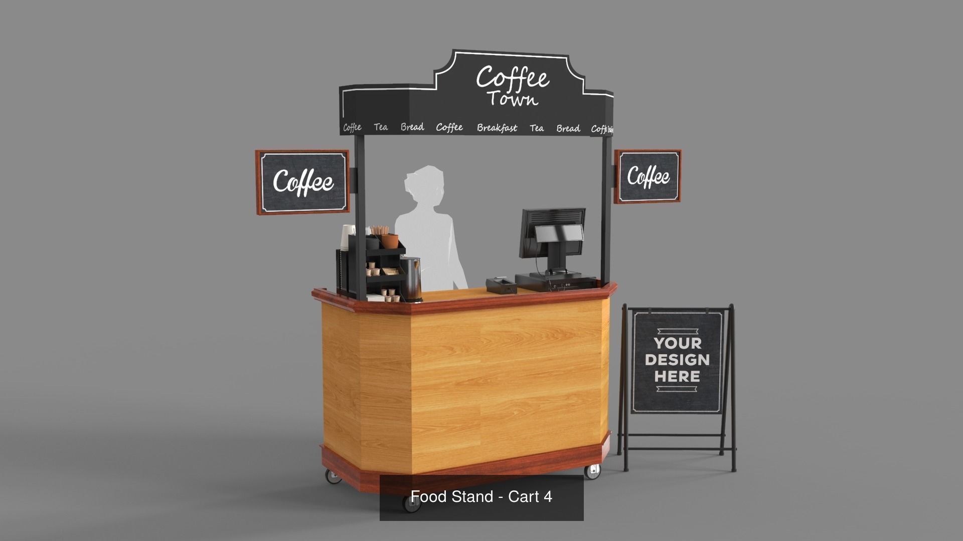Food Stands - Carts 3D Model Collection_4