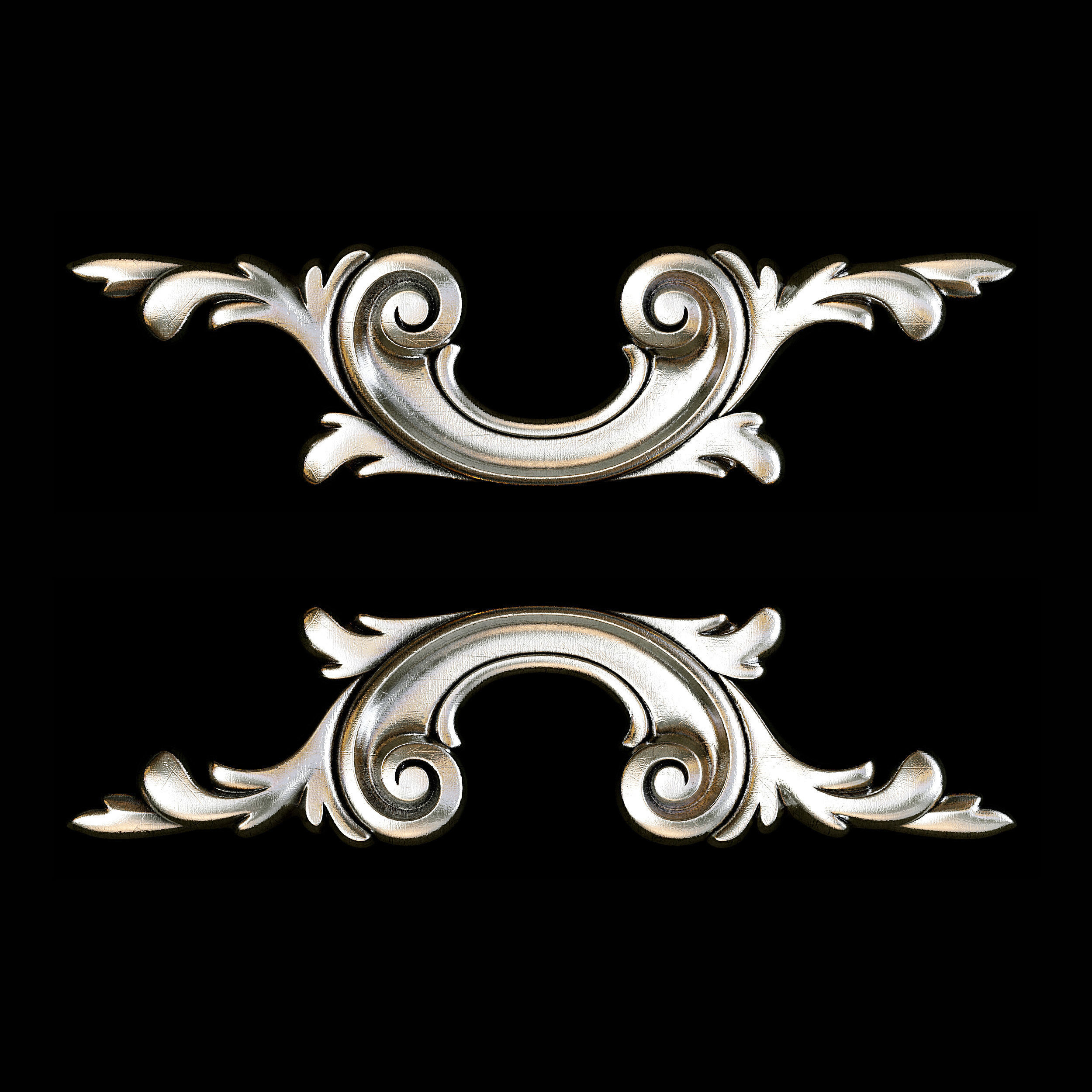 Classic carved 102 3D model_1