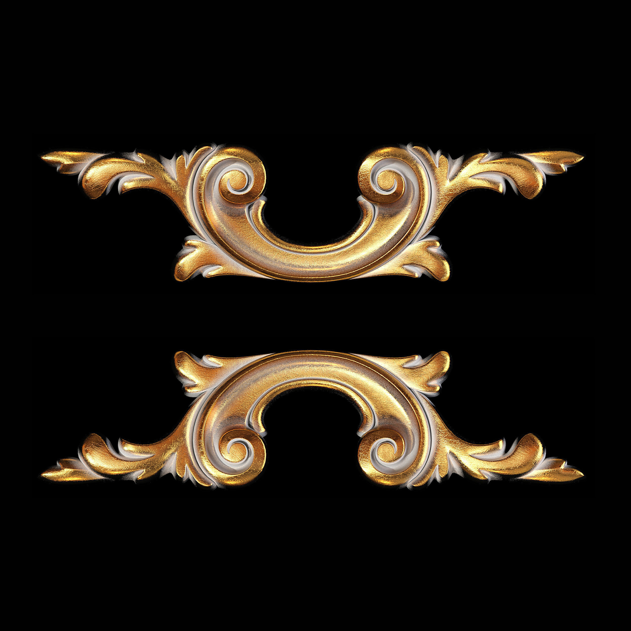 Classic carved 102 3D model_2