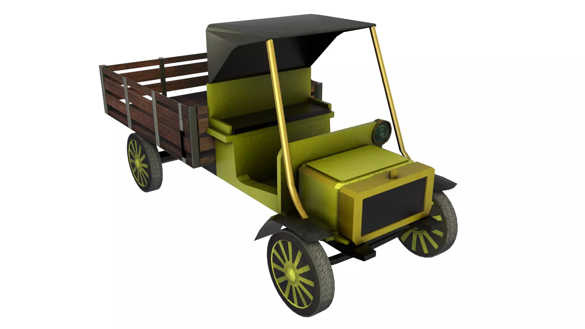Peugeot Type 64 Low-poly 3D model_0