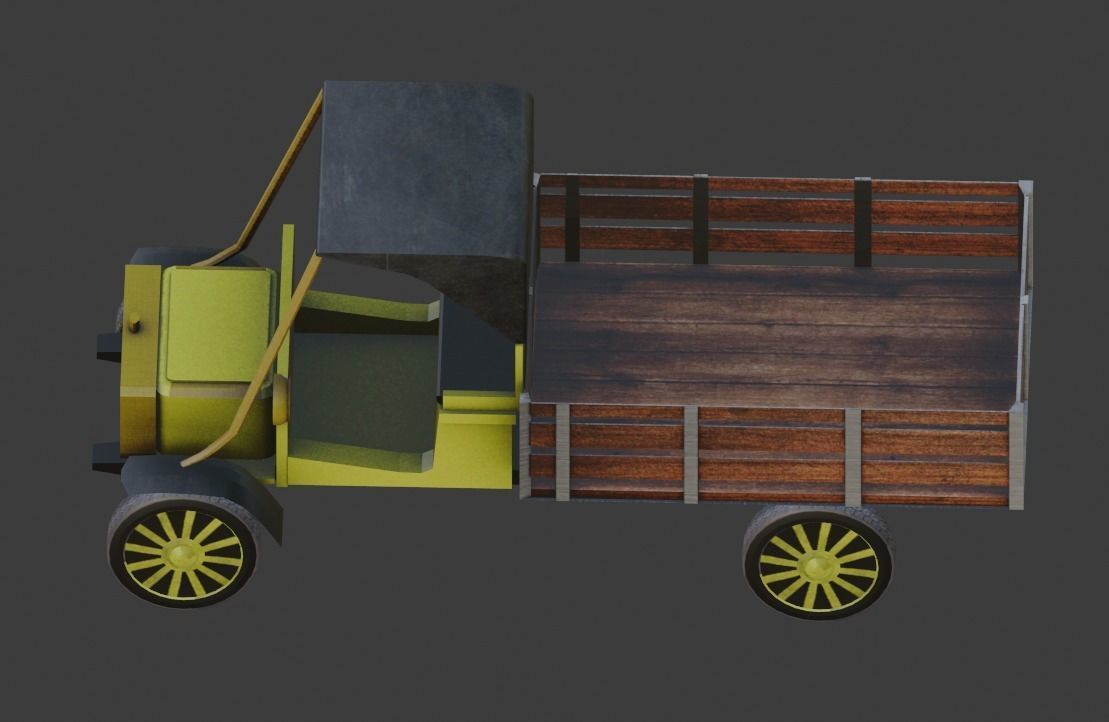 Peugeot Type 64 Low-poly 3D model_9