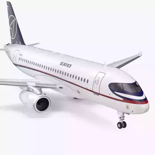 Sukhoi Superjet 100 with Saberlets