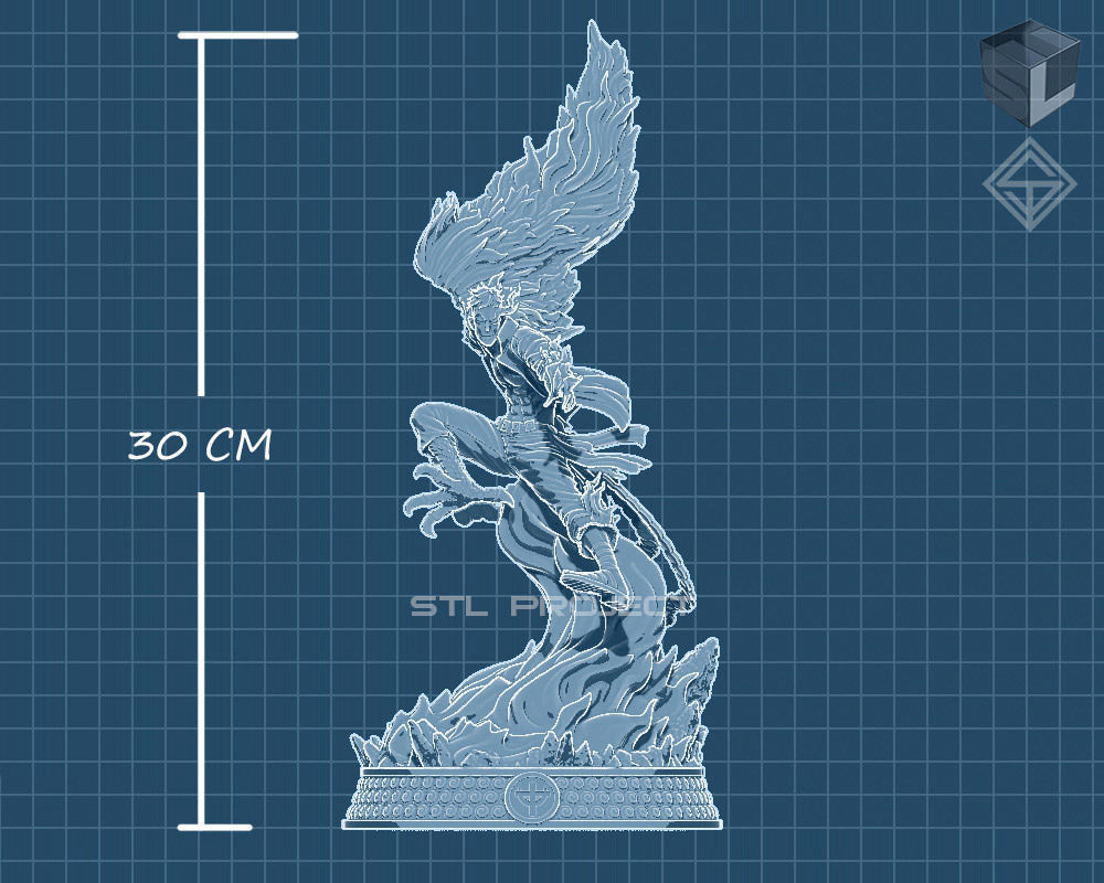 Marco japanese anime statue - one piece 3D print model_6