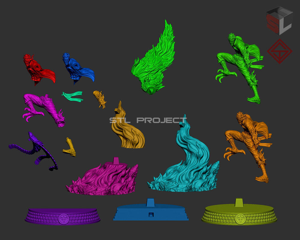 Marco japanese anime statue - one piece 3D print model_5