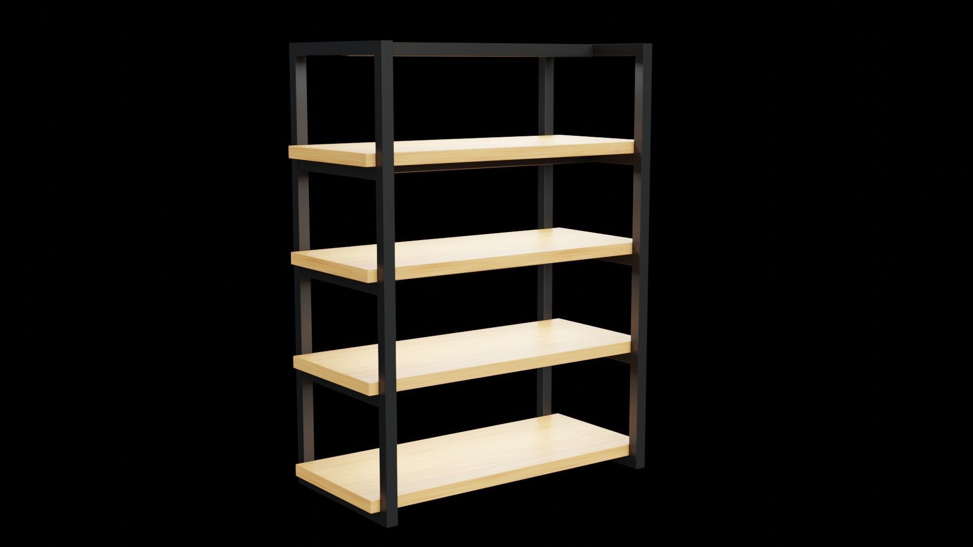 Klasika Shop Shelf Centre Set of 2 3D model_9