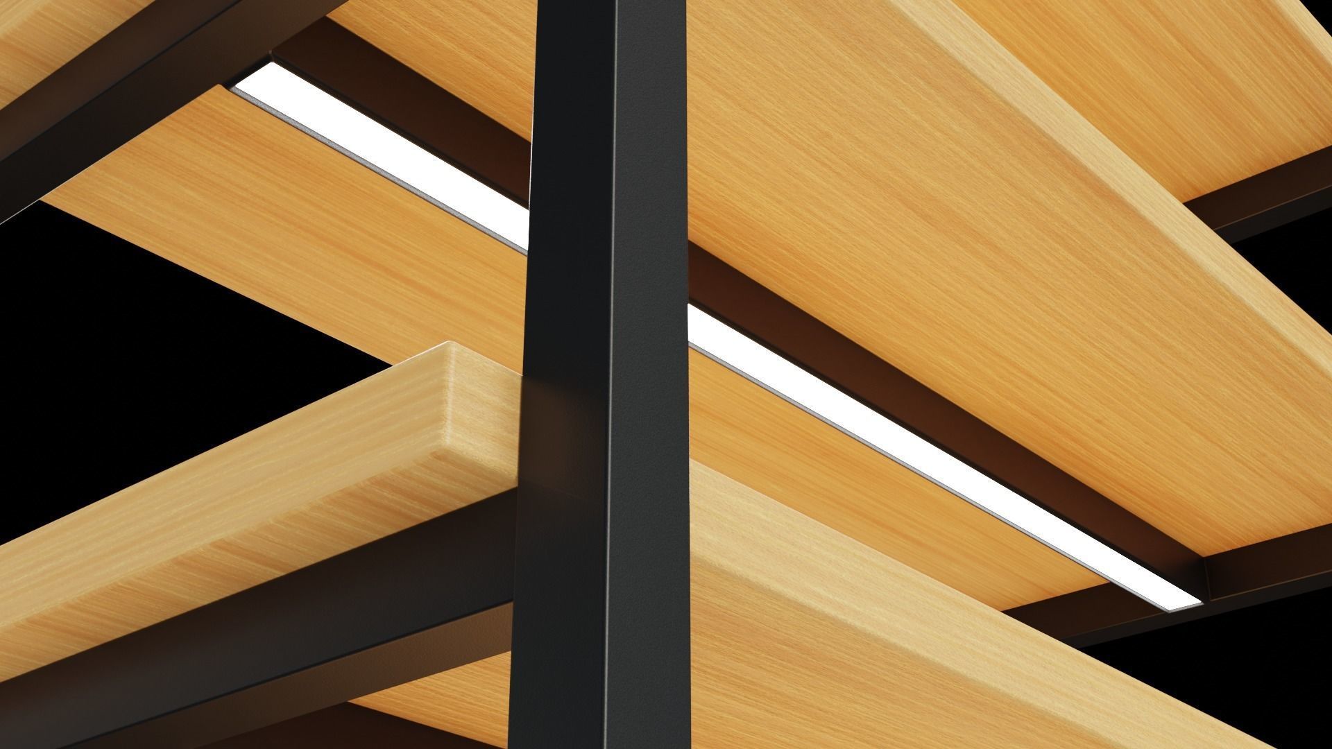 Klasika Shop Shelf Centre Set of 2 3D model_10