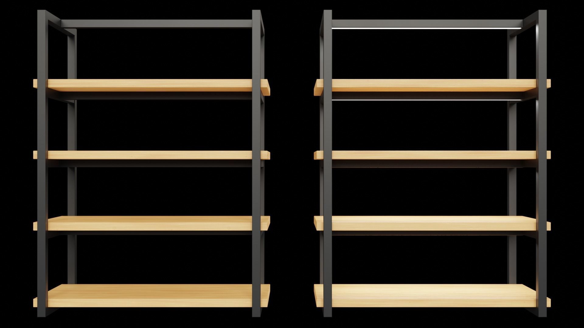 Klasika Shop Shelf Centre Set of 2 3D model_2