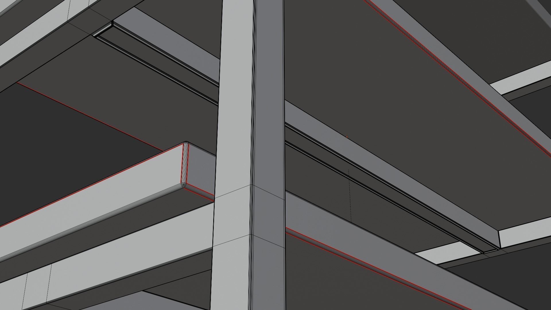 Klasika Shop Shelf Centre Set of 2 3D model_11