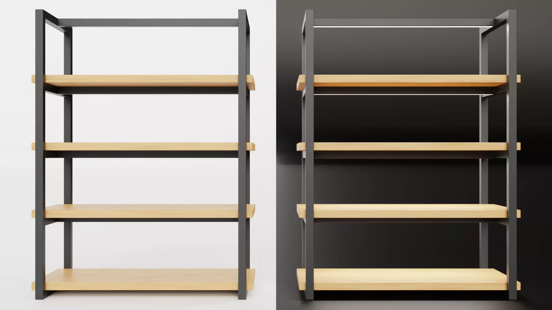 Klasika Shop Shelf Centre Set of 2 3D model_0