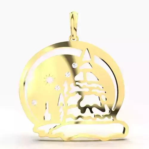 X-MAX STAR AND SNOW DIAMOND PENDANT