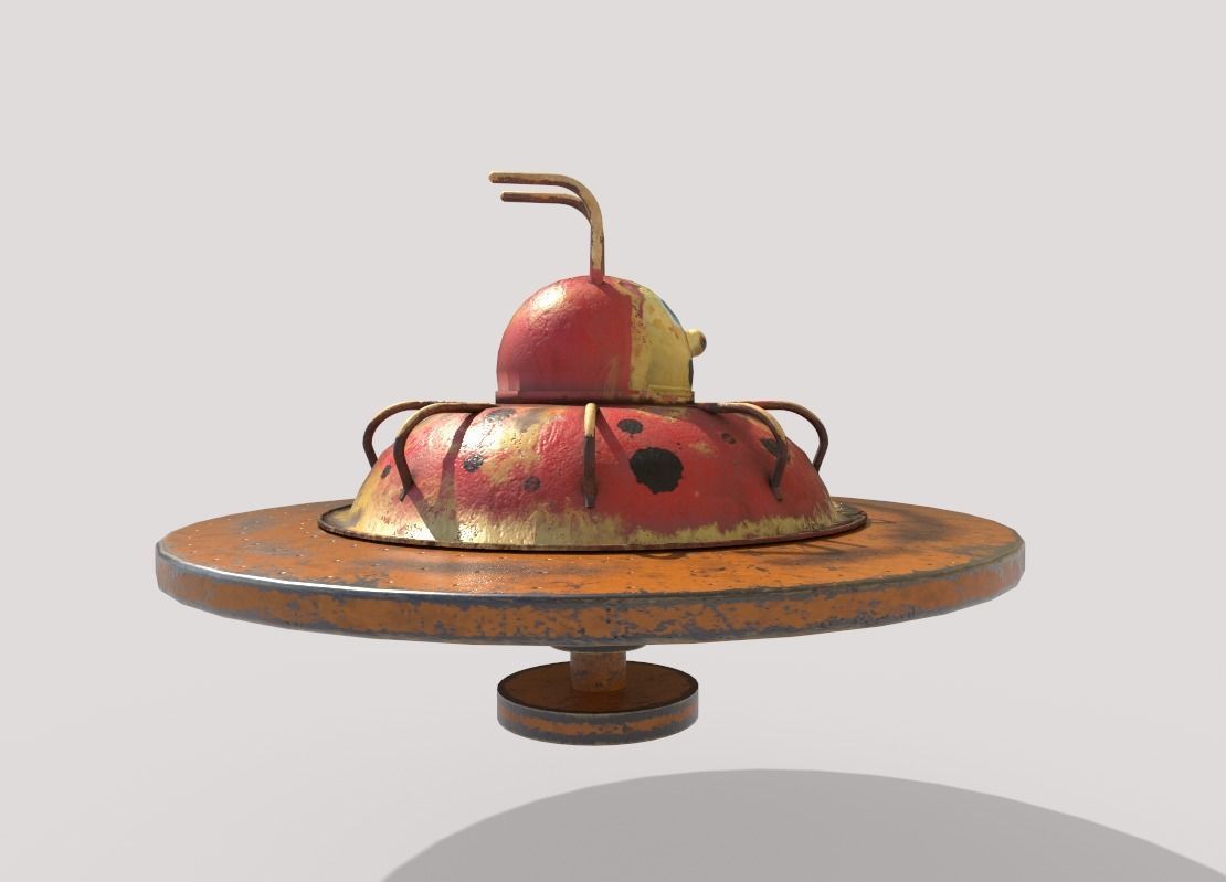 Ladybug Merry-Go Round 3D model_3