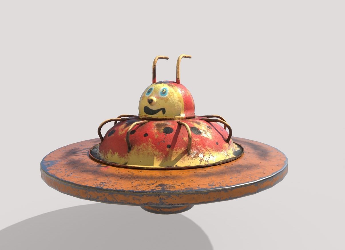 Ladybug Merry-Go Round 3D model_1