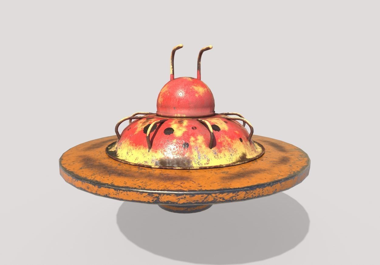 Ladybug Merry-Go Round 3D model_4