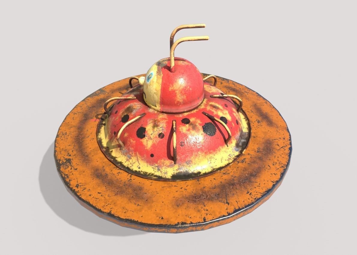 Ladybug Merry-Go Round 3D model_5