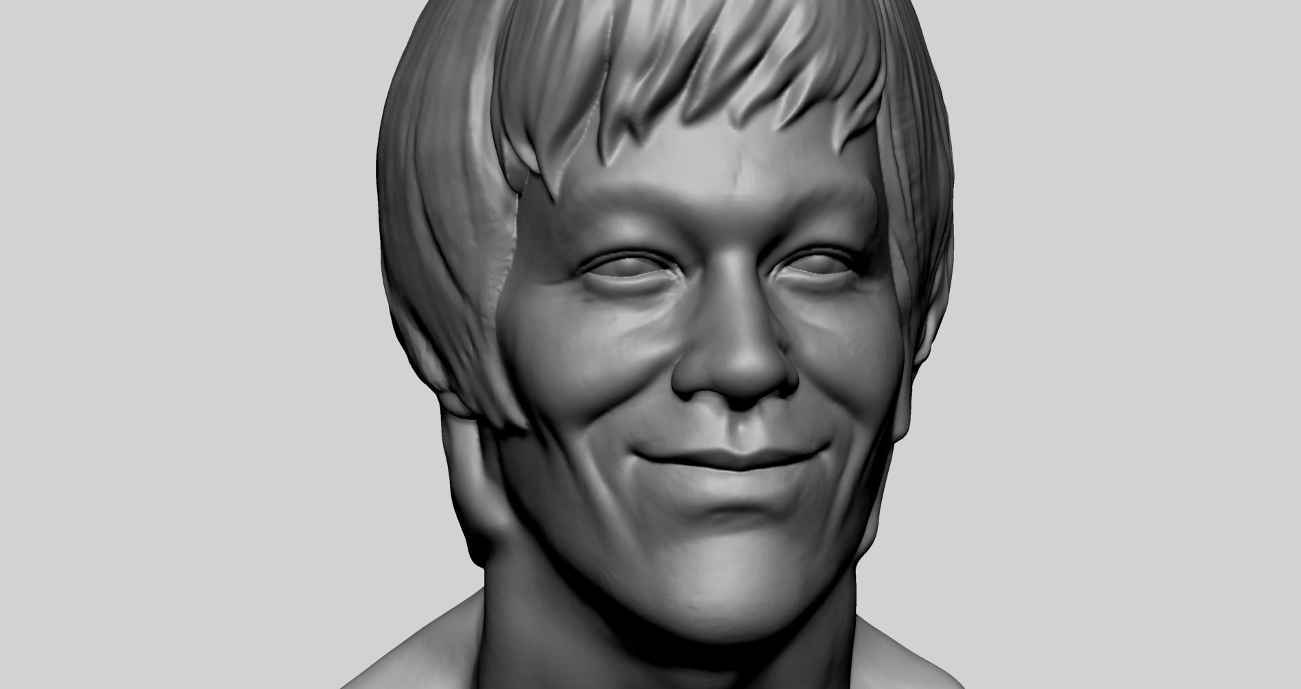 Bruce Lee Bust 3D print model_8