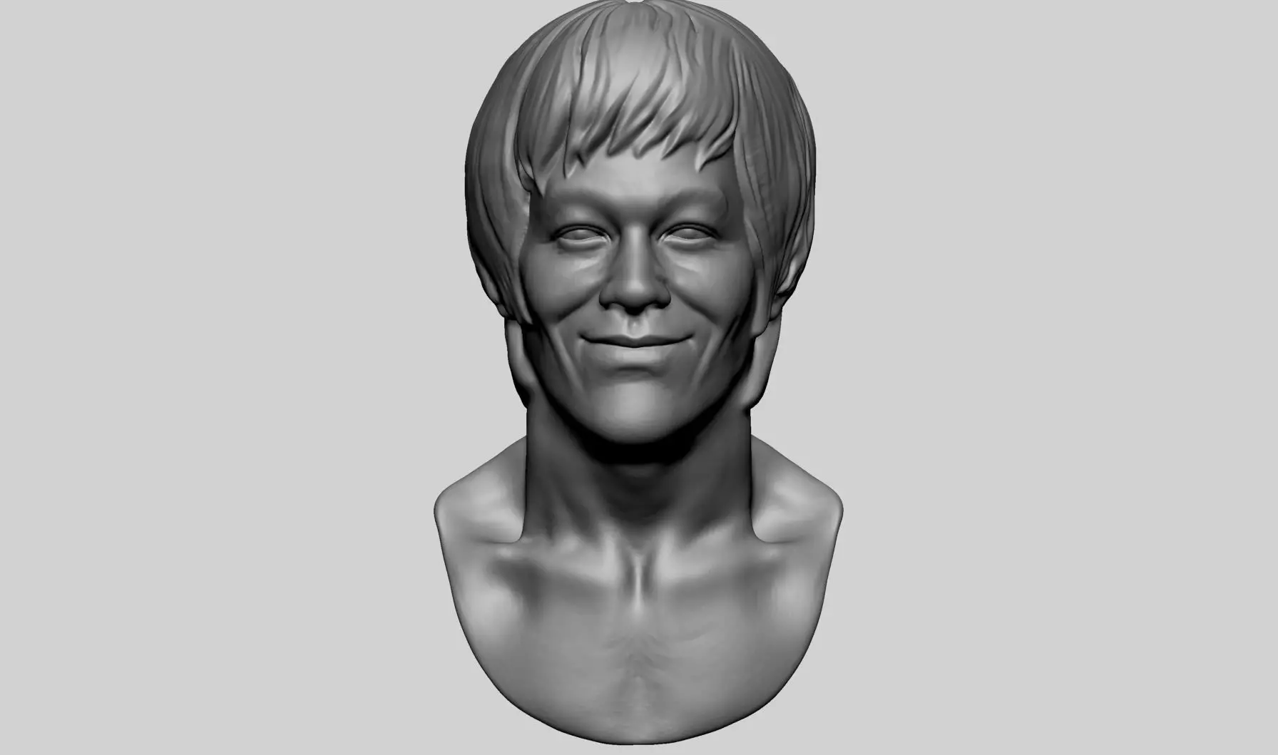 Bruce Lee Bust 3D print model_0