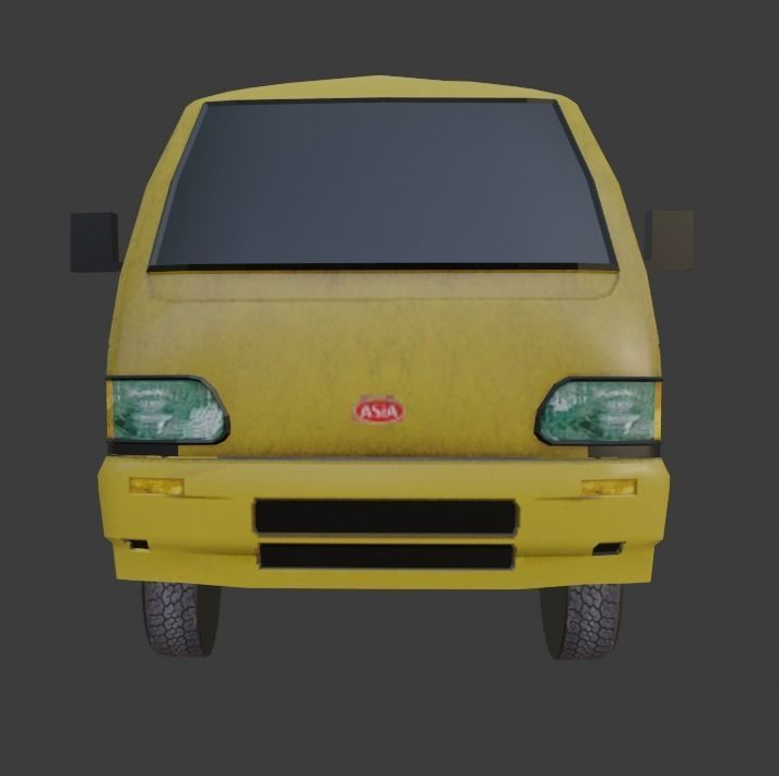 Asia Towner Low-poly 3D model_7