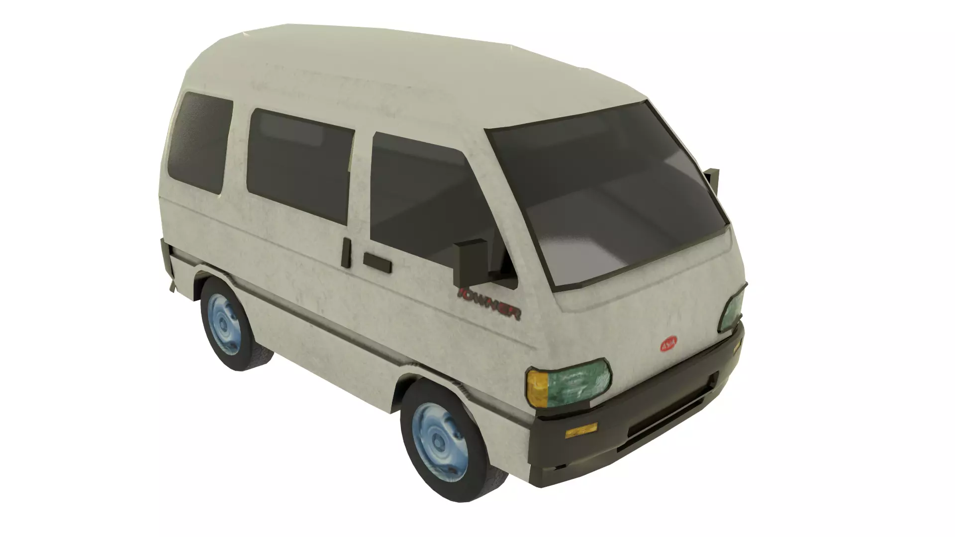 Asia Towner Low-poly 3D model_0