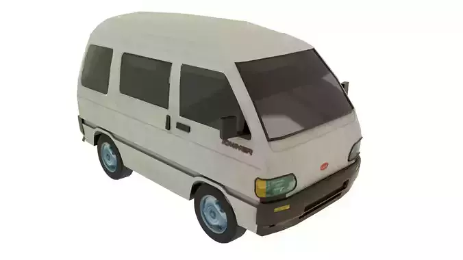 Asia Towner Low-poly 3D model