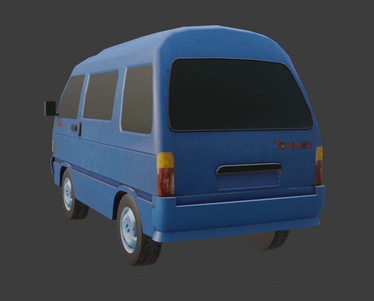 Asia Towner Low-poly 3D model_6