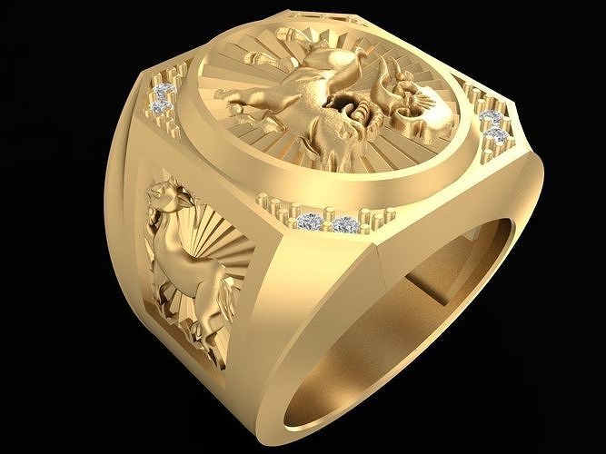 goat ring 2477 3D print model