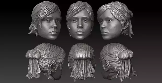 ONE6 SCALE HEAD - ELLEN PAGE - KITTY PRYDE - MOVIE VER 3D print model