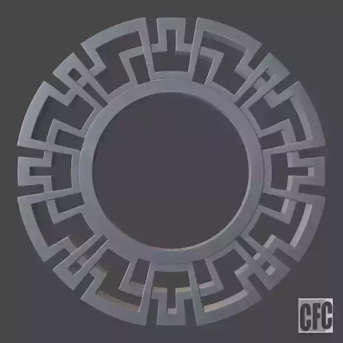 Mirror - picture frame - 3d model for CNC - MirrorFrameCFC09