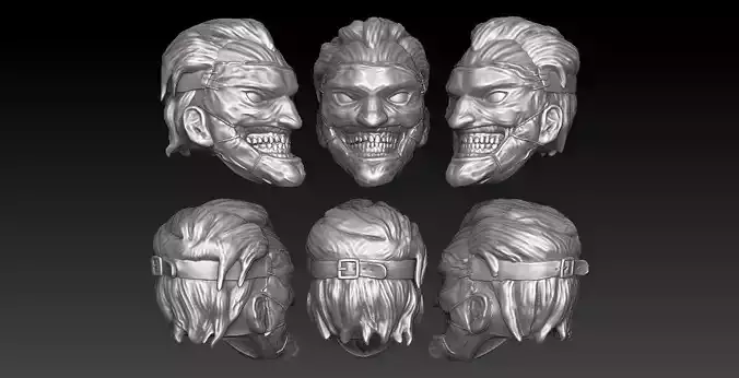 ONE12 SCALE HEAD - JOKER N52 NO NECK VER 3D print model