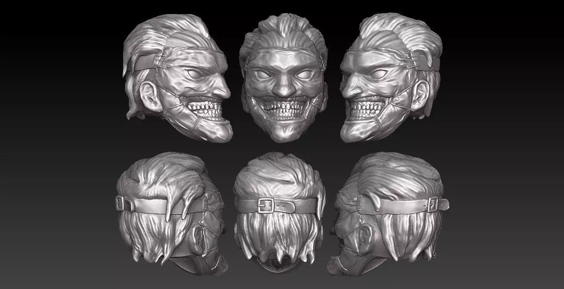 ONE12 SCALE HEAD - JOKER N52 NO NECK VER 3D print model_0
