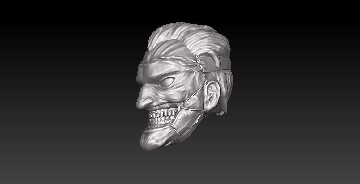 ONE12 SCALE HEAD - JOKER N52 NO NECK VER 3D print model_4